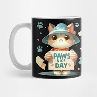 Pawsitively Charming: A Lovely Day with Sweet Cat Paws Mug